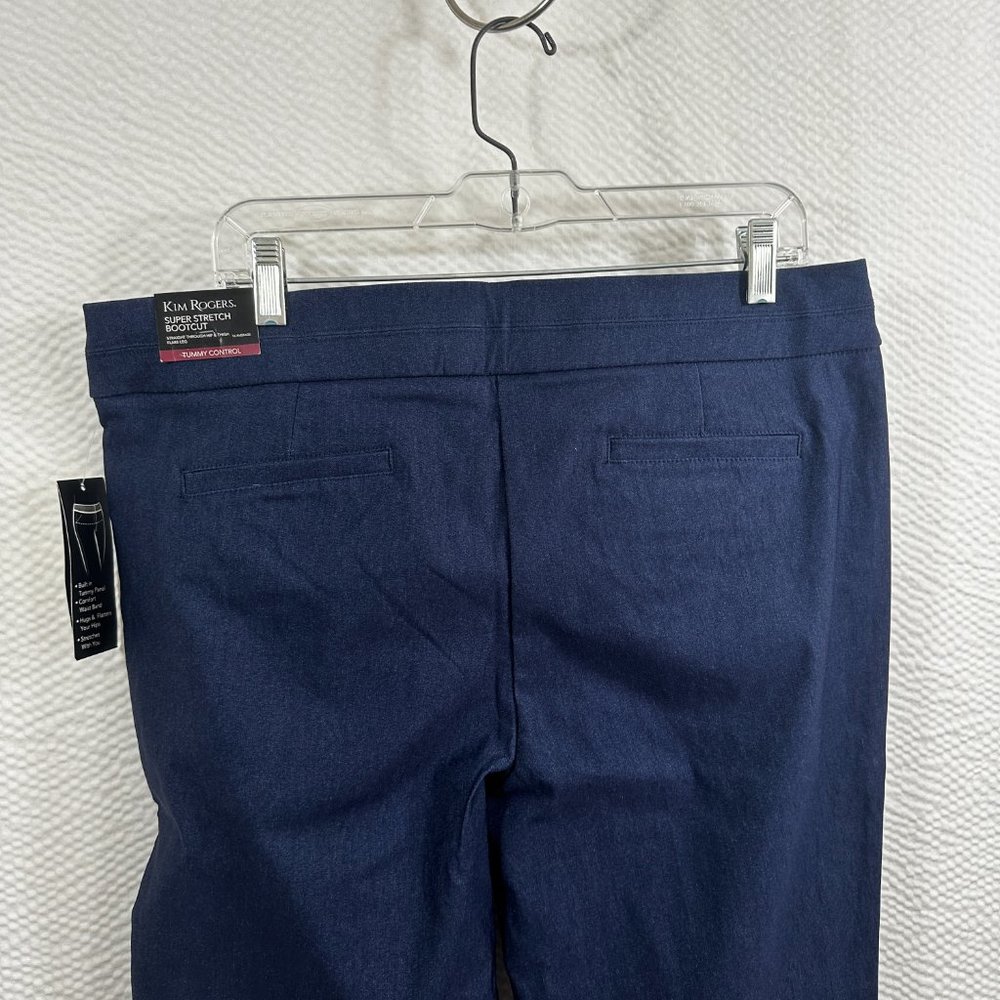 Kim Rogers Pants 16 Average Boot Cut Tummy Control Medium Denim Super Stretch - Picture 2 of 12